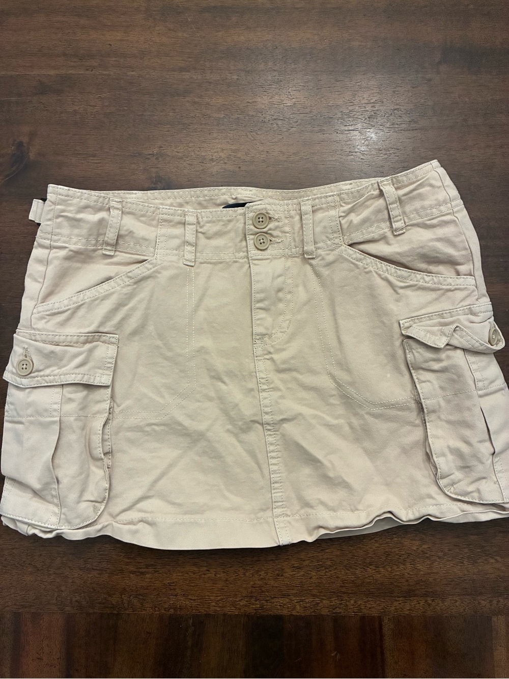 Brandy Melville Cargo Mini Skirt Khaki Tan One Size